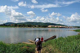 L'Oubangui près de Bangui.